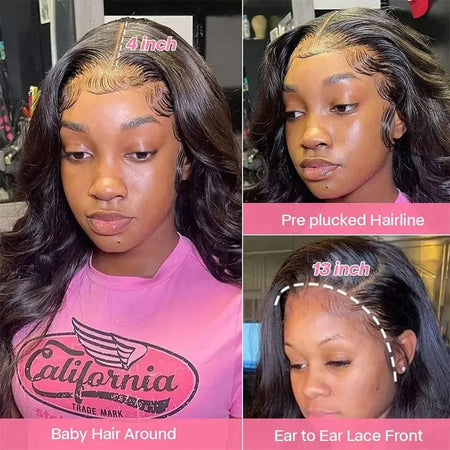 Luxurious Body Wave 13x4 Lace Frontal Wig | 100% Human Hair