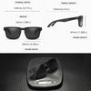 KDEAM  Polarized Sunglasses | Square Men's Outdoor Eyewear