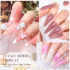 MEET ACROSS 7ml Clear Non Stick Hand Solid Extension Nail Gel Polish