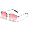 Rimless Square Sunglasses | UV400 Protection