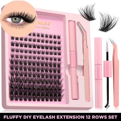 GROINNEYA Lash Clusters Kit - DIY Lash Extensions