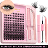 GROINNEYA Lash Clusters Kit - DIY Lash Extensions