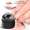 MEET ACROSS 7ml Clear Non Stick Hand Solid Extension Nail Gel Polish