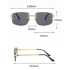 Rimless Square Sunglasses | UV400 Protection