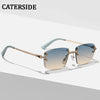 Rimless Square Sunglasses | UV400 Protection